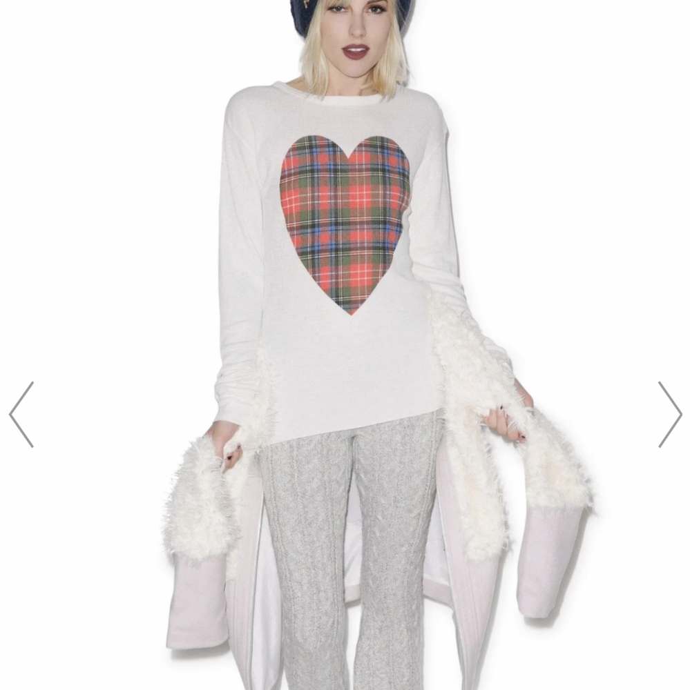Wildfox Tartan Heart Chalet Thermal